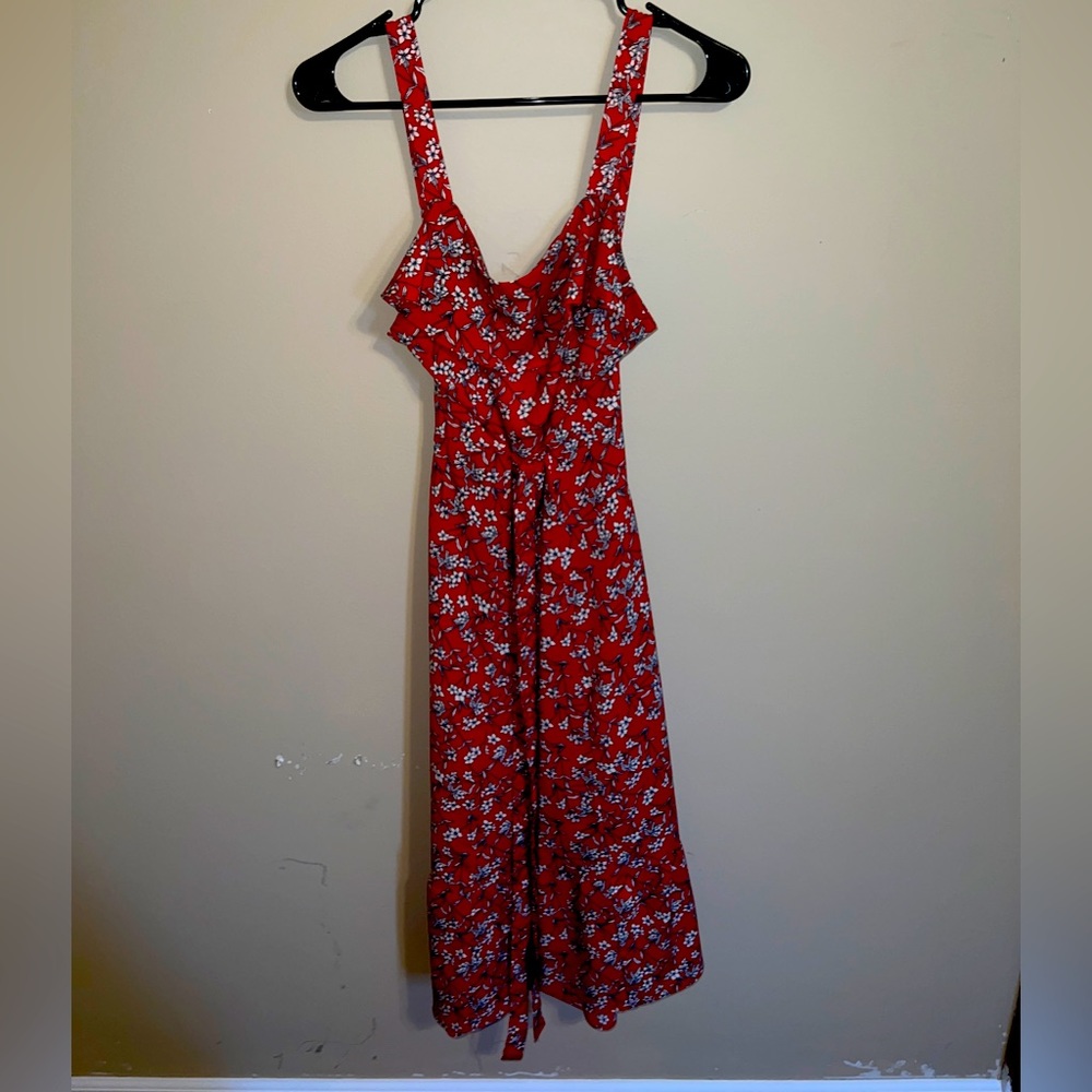 Red banana republic dress